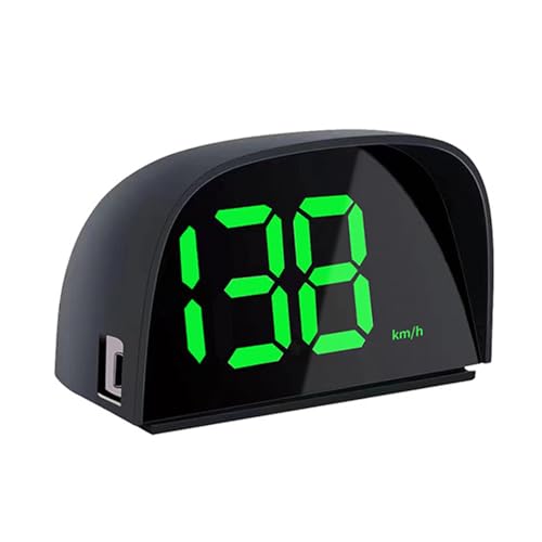 Digital Speedometer Car Heads Up Display ABD HUD Universal Speedometer with Sunshield KPH GPS Digital Speedometer with LED Large Font Display for All Vehicles USB Cable Plug & Play