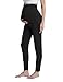 CFRTMTBB Women's Maternity Pajamas Sets 2 Piece Long Sleeve Crew Neck Tops and Legging Pants Pregnancy Loungewear Sleepwear (Black,S)