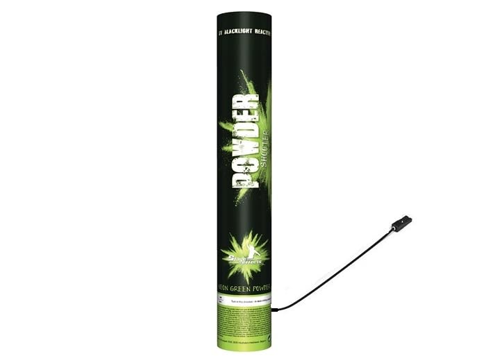 Lot de 3 - Canon électrique à Poudre Holi Fluo Neon Vert 40cm