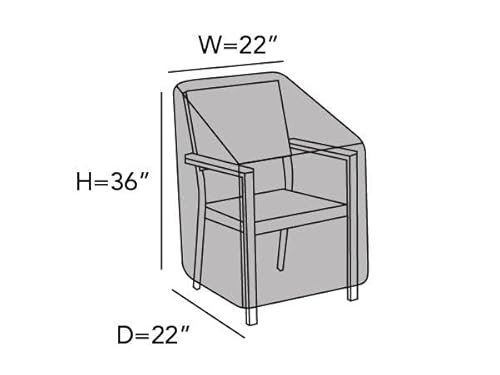 image for Covermates Outdoor Chair Cover - Water Resistant Polyester, Drawcord H