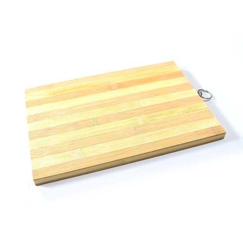 Image of Natural Wood Chopping Cutting Board for Kitchen - BPA-Free, Ideal for Vegetables, Fruits & Cheese | Durable & User-Friendly