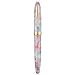 Hongdian N9 Fountain Pen, Long Blade Medium Nib Gold Trim, Fresh Candy Color & Acrylic Design with Converter and Metal Pen Box Set