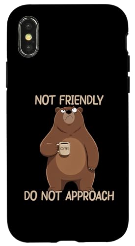 I'm Not Friendly Do Not Approach �X�}�z�P�[�X iPhone X/XS �p