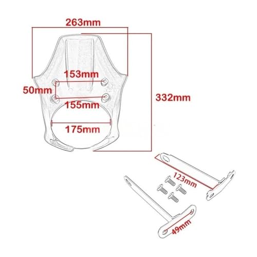 Carénage phare XVS 950 Bolt aérodynamique avec bulle intégrée - 7