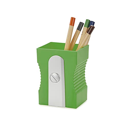 Balvi Portalápices Sharpener Color Verde Mantén tu Escritorio organizado Bote para lápices Original y
