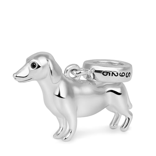 Image of GNOCE Pet Dog Bead Charm for Women,Silver Charms Necklace Bracelet for Her, Jewelry Gift