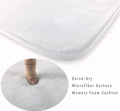 LARIAU 4-teiliges Duschvorhang-Badematten-Set, Mehltau-Badezimmer-Duschvorhang + rutschfeste Badematte… – Bild 4