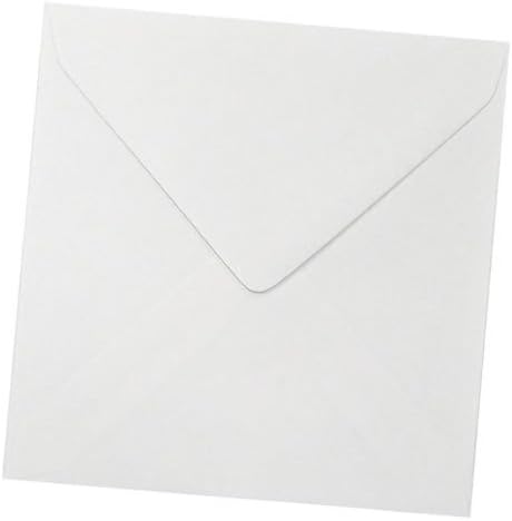 100 5" x 5" Square White Envelopes for Greetings Cards 130mm x 130mm Free Post - 100gsm Premium Thickness