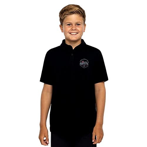 TravisMathew Boy's Spelunk Youth Polo, Black (as1, Alpha, m, Regular)
