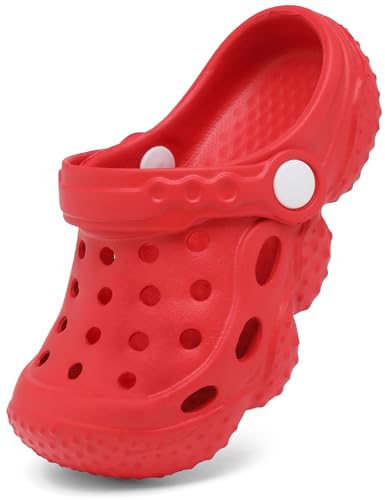 Image of ChayChax Kid's Garden Clogs Cute Slides Sandals Toddlers Beach Pool Shower Shoes with Non-Slip Sole