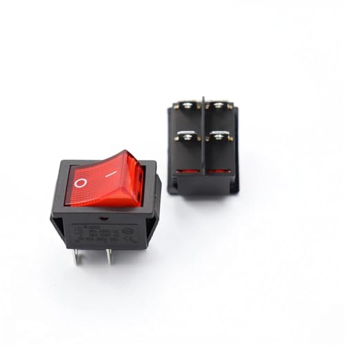 Interrupteur KCD4 établi et maison bouton de commande lumineux vert 220V
