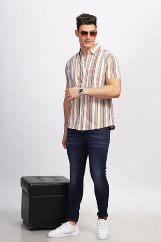 Image of BULLMER Trendy Regular Fit Printed Causal Shirt for Men - Pack of 1