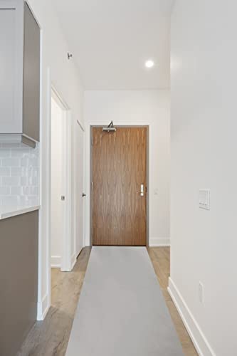 LAMINET Non-Slip Carpet & Stair Protector - Grey, 20' L x 30" W - Low-Pile, Durable, Washable Protector for Carpeted Stairs, Floors, Hallways, and High-Traffic Areas