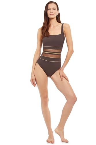 Gottex Women's Onyx Square Neck One Piece Swimsuit