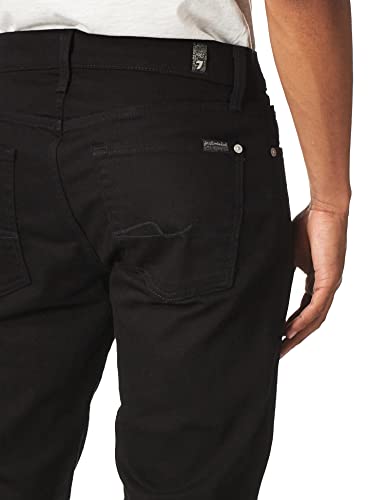7 For All Mankind Mens For All Mankind Slimmy Straight Leg Denim Pant Jeans, Timeless Black, 28 Us #TOP1