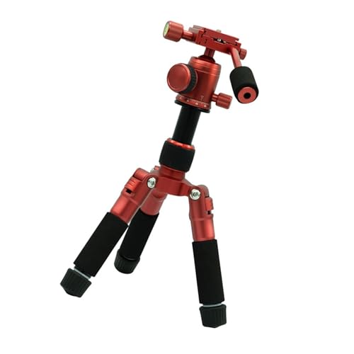 Petit trépied 5 sections Rotation à 360 degrés en aluminium léger pour appareils photo reflex numériques caméscopes vidéo Support de connexion Trépied en...