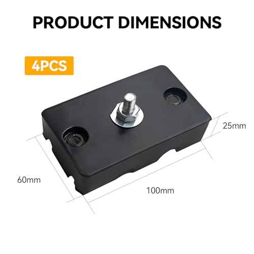 4 Stück Vibrationsdämpfer für Klimaanlage,Gummilager Klimaanlagen Schwingungsdämpfer Anti-Vibrationsfüße, Anti-Vibrationshalterungen für Klimaanlagen, Geeignet für Die Meisten Externen Klimageräte