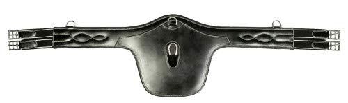 Sangle bavette HKM noir protection ventrale cheval amortisseur CSO