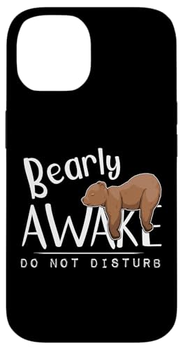 Bearly Awake Do not Disturb! �ז�����ȁI��ꂽ�O���Y���[�x�A�̃��[���A �X�}�z�P�[�X iPhone 14 �p