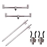 2x Ultimate Stainless Steel Adjustable Backrest Ce buzz bar complet est de haute qualité et idéal pour vos sessions de pêche statique. Tous les éléments sont fabriqués à partir d’acier inoxydable de haute qualité. L’utilisation d’un filetage universel vous permet d’utiliser cet ensemble avec le plupart des détecteurs de touche.