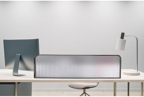 Freestanding Acrylic Desk Divider Frosted Desk Divider Desk Privacy Panel Shield with Freestanding ClipPrivacy Screen Panel, Office Desk Divider, Table Separator, Countertop Screen Partition