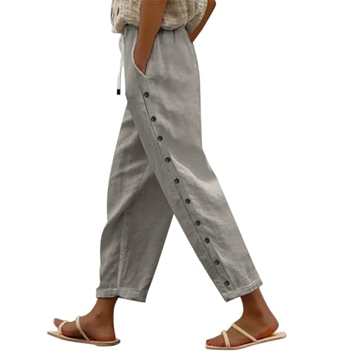 Pant women confort d'été contre la chaleur en tissu fluide et léger