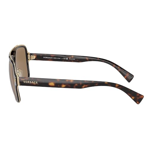 Image of Versace Man Sunglasses Black Frame, Dark Grey Lenses, 56MM