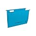 Produktbild SCHÄFER SHOP Hängemappen bunt  A4 Hängeregister Hängetaschen seitlich offen, inkl. Vollsichtreitern - blau, 25 Stück