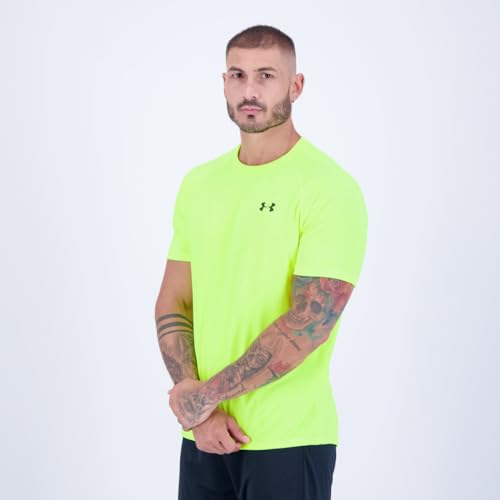 Camiseta Under Armour Tech 2.0 Amarela Fluorescente