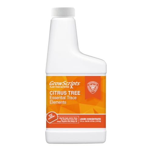 Best Citrus Tree Micronutrient Fertilizer Supplement (for Lemon, Lime, Orange, Tangerine) - 8oz