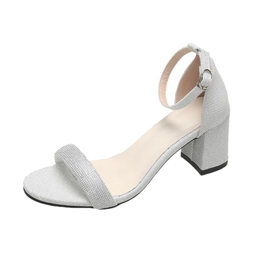Sandales de mariage à talon bloc pour femme parfaits pour danser toute la soirée