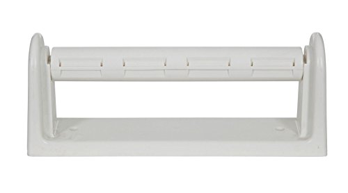 PLASTIC WALL MOUNTED KITCHEN PAPER ROLL TOWEL HOLDER STAND Cream