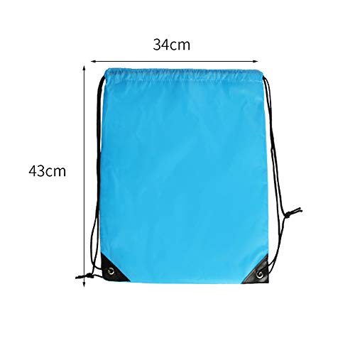 Gymtas met trekkoord, cinch-tassen, opbergzak voor buiten op reis voor picknick, feesttassen, cadeauzakjes met trekkoord, 10 stuks - Image 3