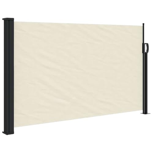 vidaXL Toldo Lateral retráctil Crema 120x500 cm