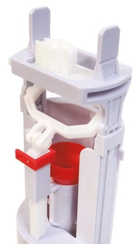 SOMATHERM FOR YOU, Chasse d'eau de WC à étrier double poussoir NF avec robinet latéral, installation facile, réglable de 190 à 300 mm, joint silicone anti-calcaire, 10 ans de garantie