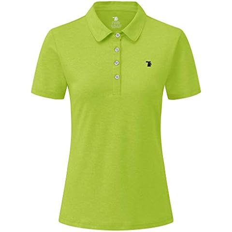 YSENTO Poloshirt für Damen Kurzarm T-Shirt Quick Dry Atmungsaktiv Leichte Sommer Golf T Shirts Cover