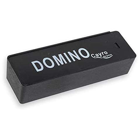 Cayro - Dominó - + 6 Años - Modelo Básico - Juegos de Mesa para Niños y Adultos - con Caja de Plástico Negra para Guardar Las Piezas - 2 a 4 Jugadores Cover