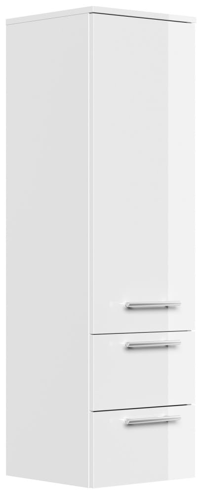 Badmöbel Set Firenze 70 3tlg. Spiegelschrank & Seitenschrank weiß hochglanz