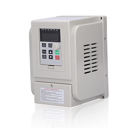 Wisoqu VFD Variable Frequency Drive,Single‑Phase 110V Input 3‑Phase 220V Output Variable...