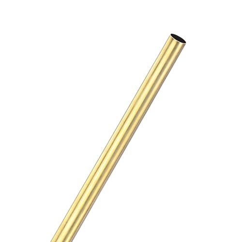 Image of M METERXITY 300mm Brass Round Tube, 10mm OD 0.2mm Wall Thickness H65 Brass Seamless Tubing for Construction/Machining/DIY Crafting, Metal Straight Pipe [0.39x0.01x11.8IN]
