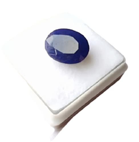 Saphir bleu certifié 7,25 Ratti pierre précieuse naturelle Neelam unisexe