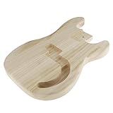 Material: Holz kesoto Premium Gitarrenkörper, Mahagoni E-Gitarren Korpus/Body für Bass-Gitarre Ersatzteil