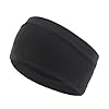 Bandeaux de Sport 2 Pièces - Bandeau Noir Cheveux Élastique Antidérapant, Anti-Transpiration pour Yoga, Jogging, Football, Exercice, Fitness - Femmes Hommes #1
