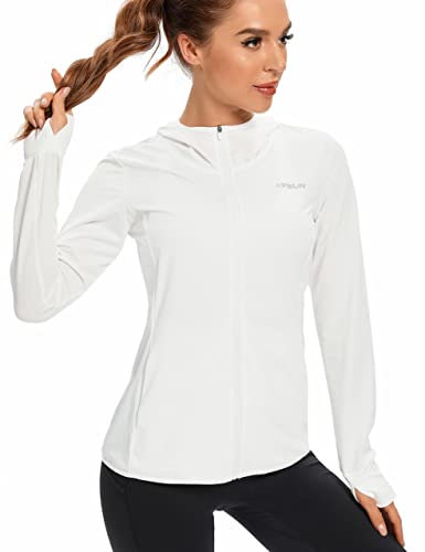 KPSUN Women's UPF 50+ UV Sun Protection Clothing Zip Up Hoodie SPF Long Sleeve Sun Shirt Fishing Hiking Outdoor Jacket