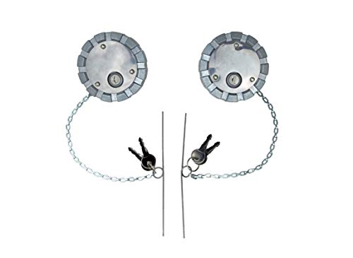 Road King Truck Parts Locking Aluminum Vented Diesel Fuel Cap for 3 1/2