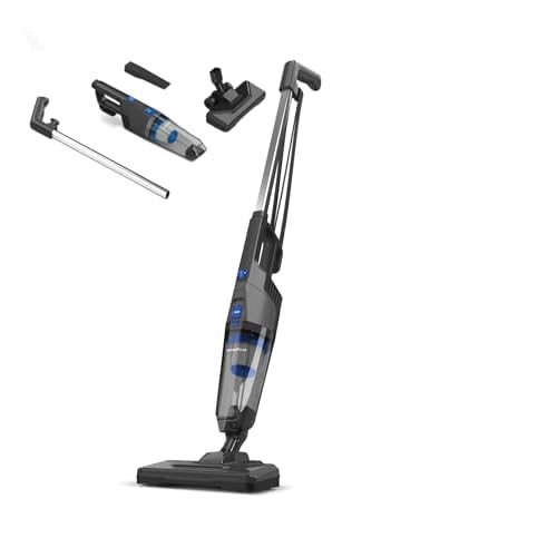 Goodyear – Aspirateur Balai électrique 600W sans Sac, Puissant 18 kPa, léger 1,9 kg, Silencieux 79 DB, réservoir 0,6L, câble 3,8 m, contrôle de débit, Usage Domestique