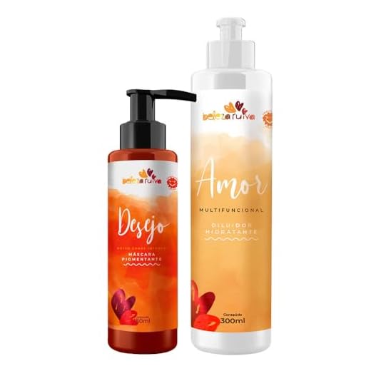 Kit Beleza Ruiva Tonalizante Desejo e Diluidor Amor - 300ml