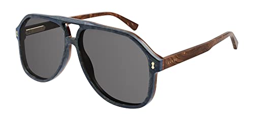 Gucci GG1042S Radica/Radica/Green One Size