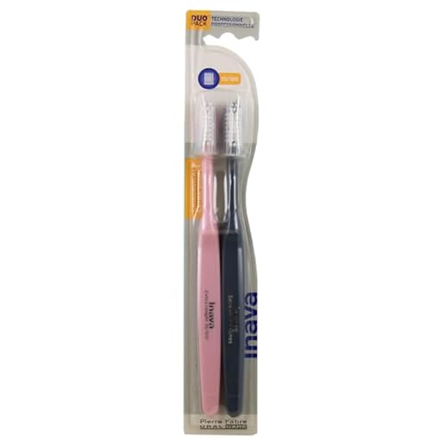Inava Chirugicale extra souple - Brosse à Dents Chirurgicale 15/100, Lot de 2