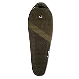 Sierra Designs Cloud Zip 20 Degree Down Sleeping Bag, Ultralight Backpacking Mummy Bag with Full Zip, 800 Fill Power DriDown, Self-Sealing Foot Vent, Regular